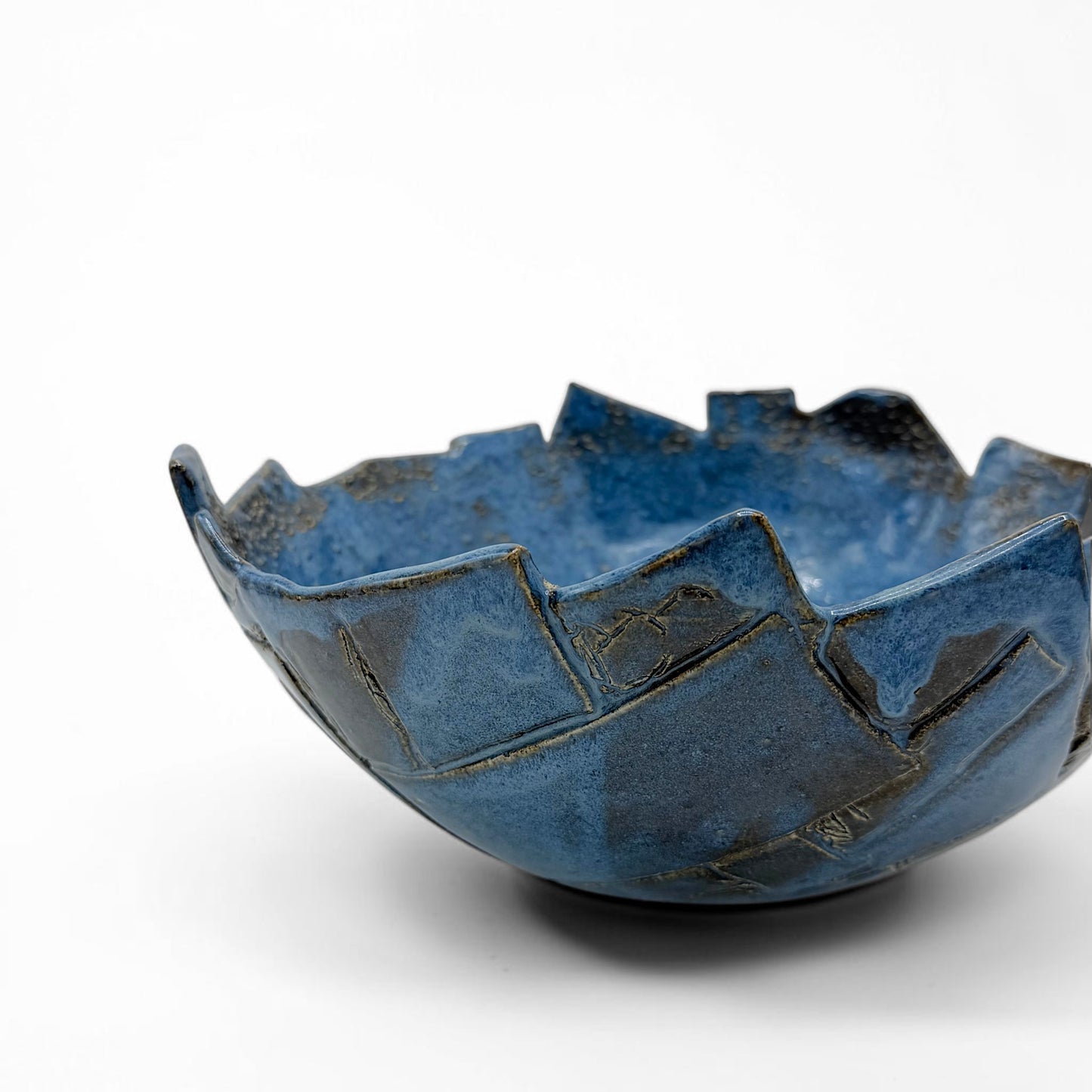 Handmade Blue Ceramic Bowl