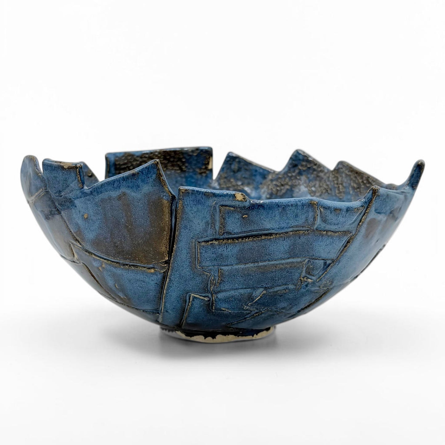 Handmade Blue Ceramic Bowl