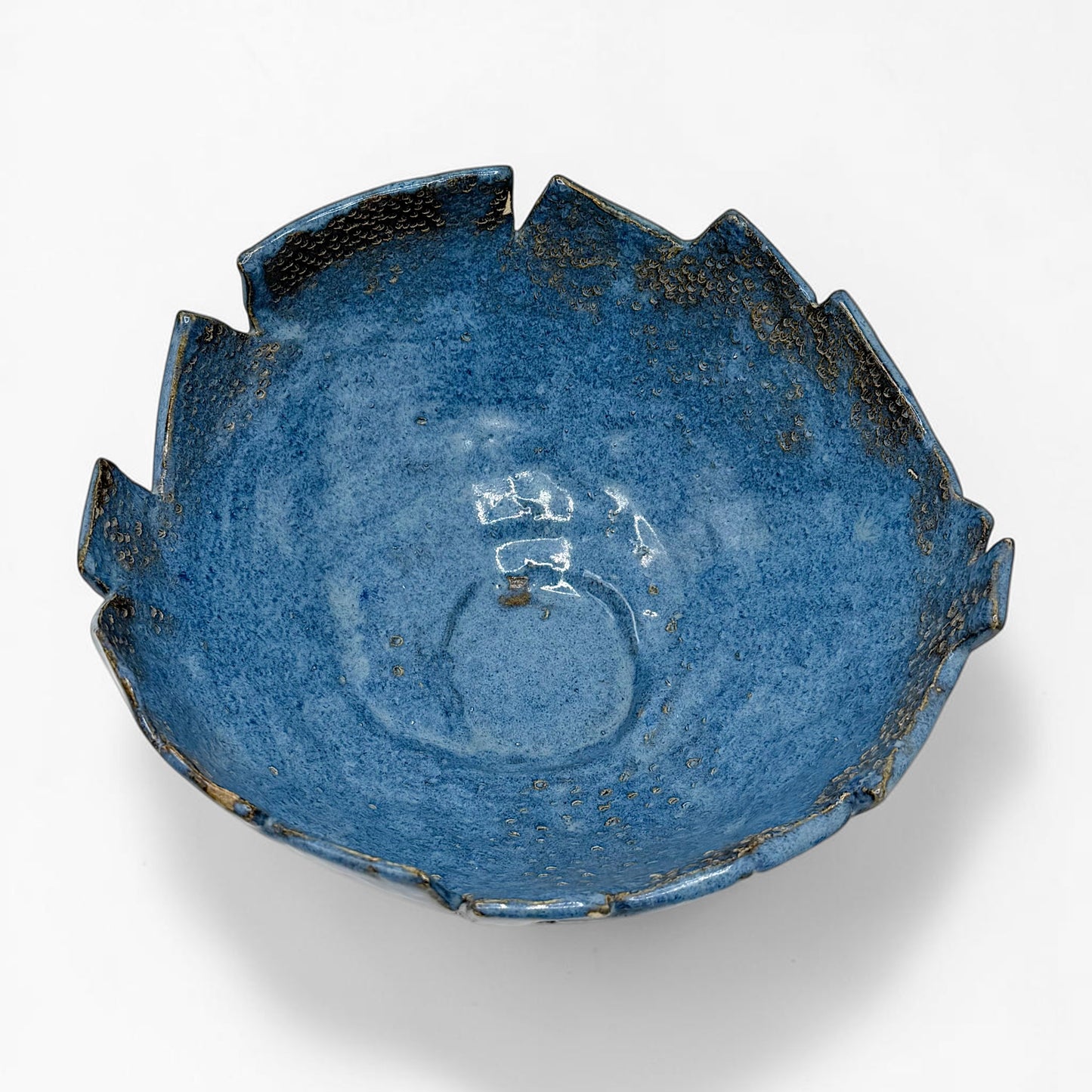 Handmade Blue Ceramic Bowl