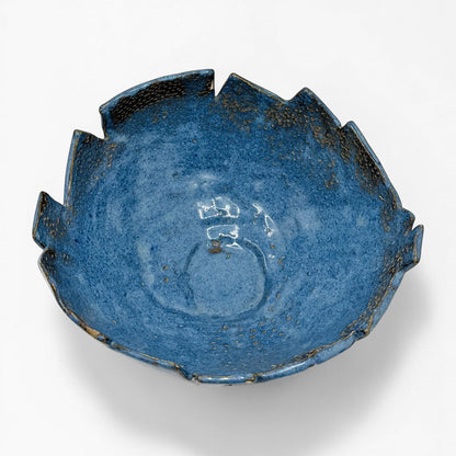 Handmade Blue Ceramic Bowl