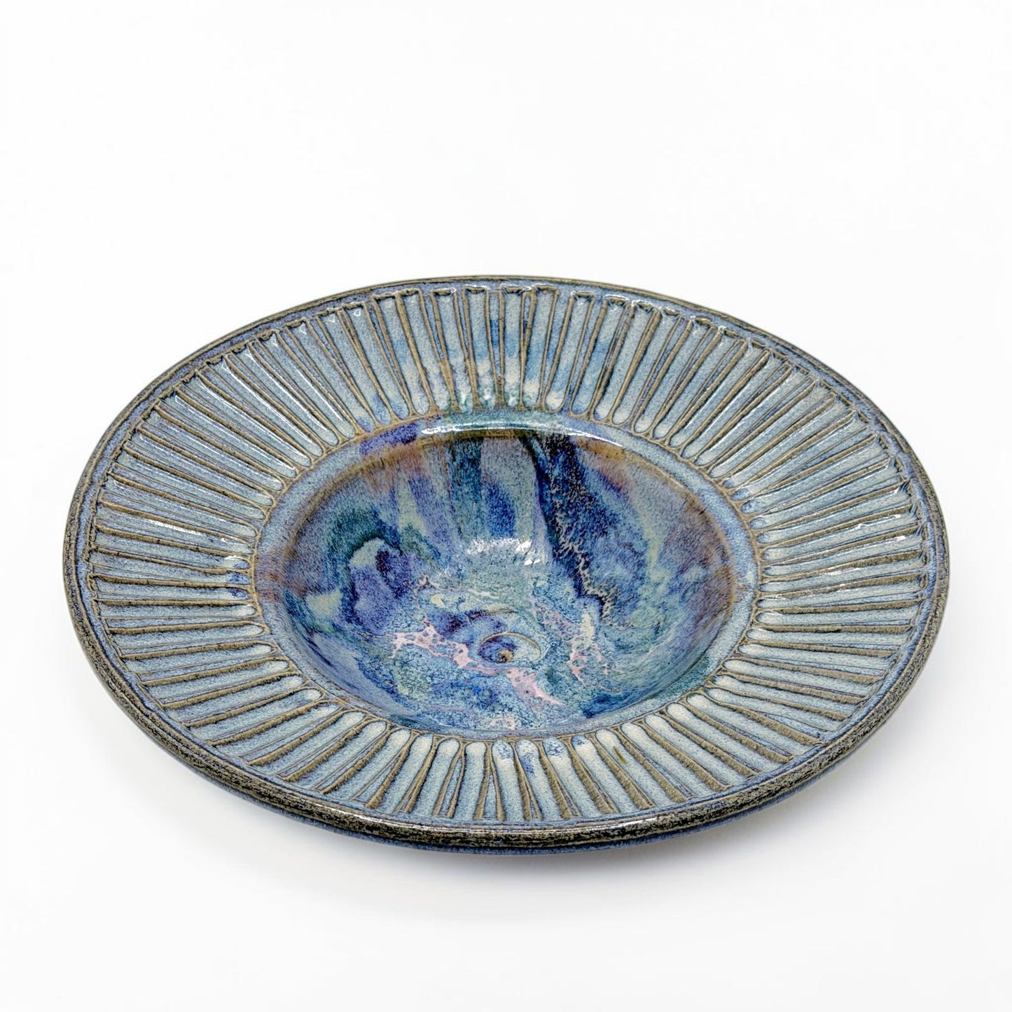 Handmade Light Blue Stoneware Bowl