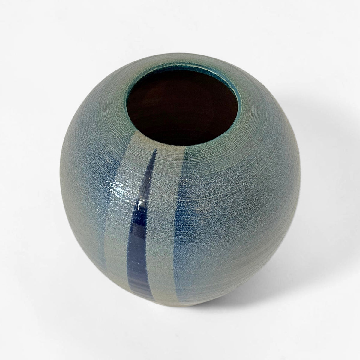 Blue Ombre Stoneware Vase