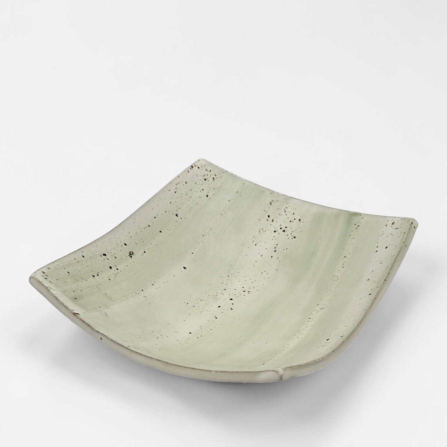 Pale Green Low Pedestal Bowl
