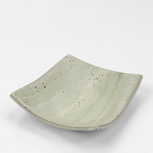 Pale Green Low Pedestal Bowl