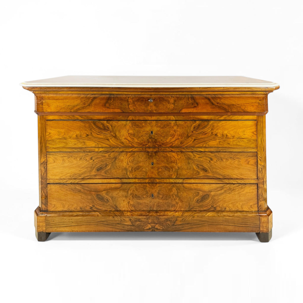 Louis Phillipe Walnut Commode, 19th Century