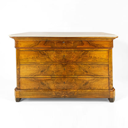 Louis Phillipe Walnut Commode, 19th Century