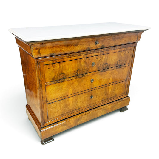 Louis Phillipe Walnut Commode, 19th Century