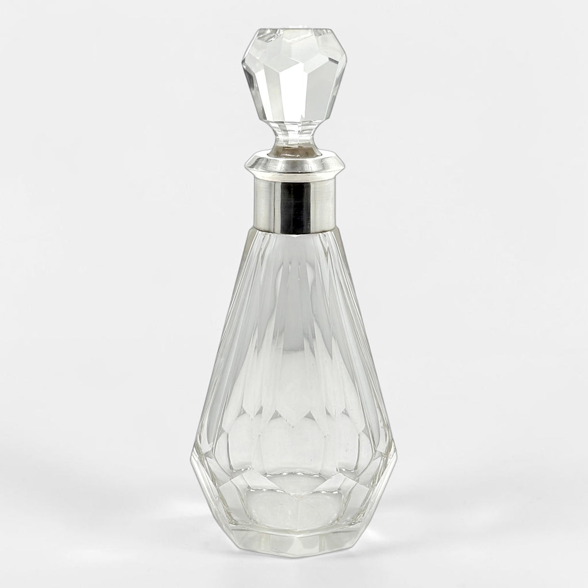 French Crystal and Sterling Decanter