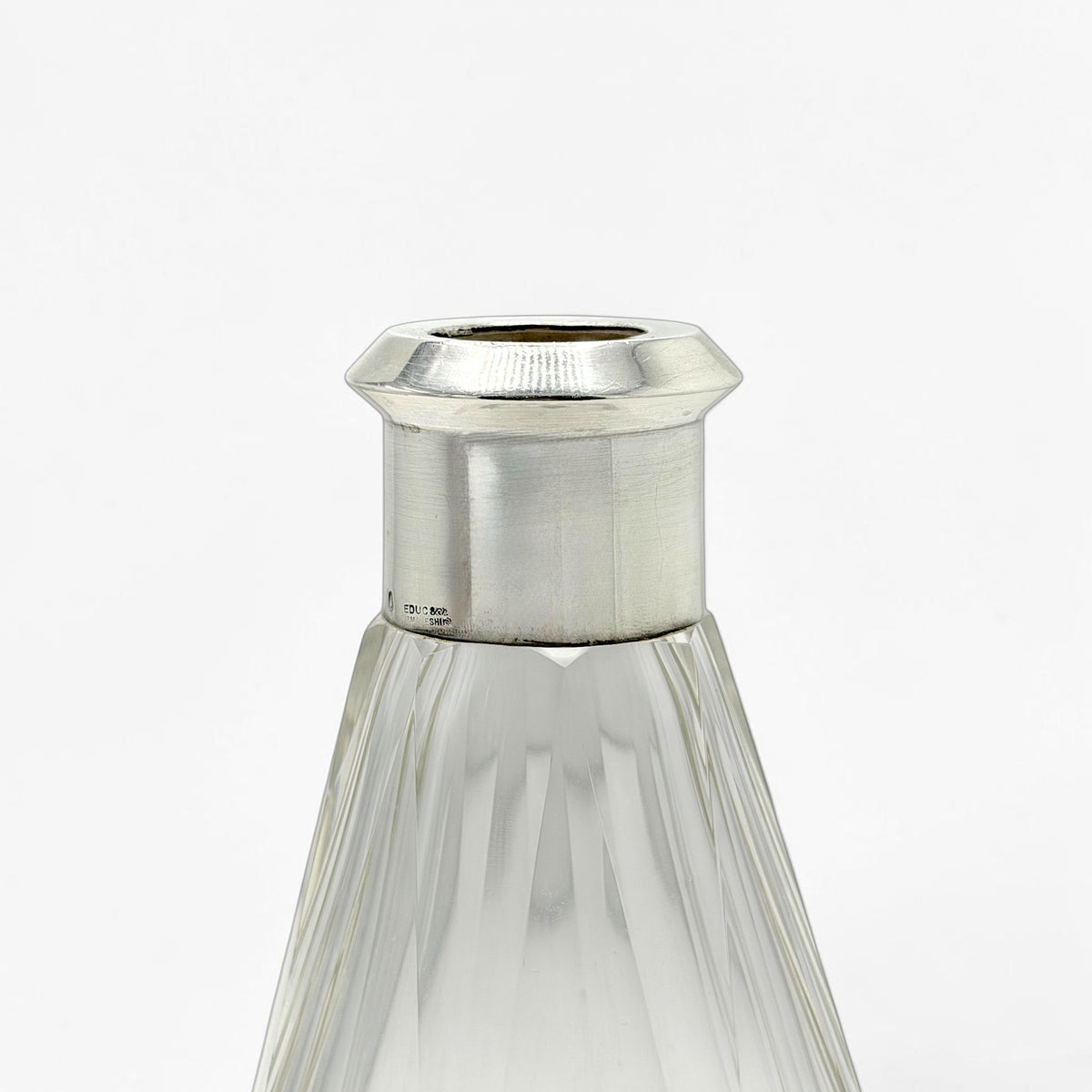 French Crystal and Sterling Decanter