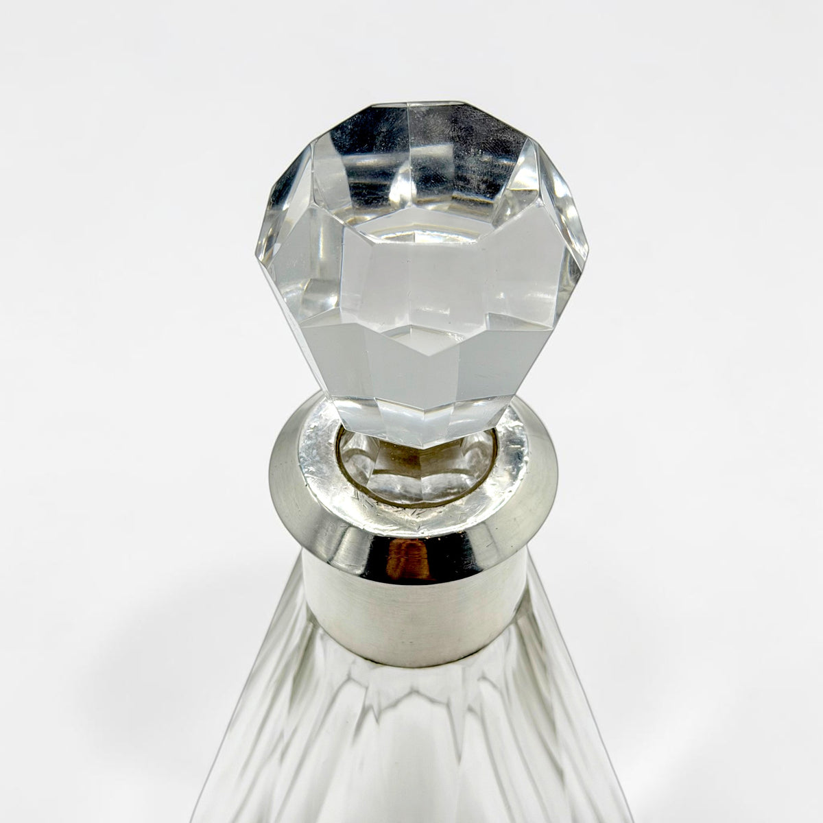 French Crystal and Sterling Decanter
