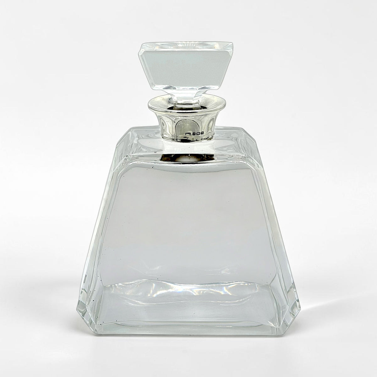 English Crystal and Sterling Decanter