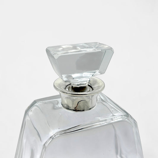 English Crystal and Sterling Decanter
