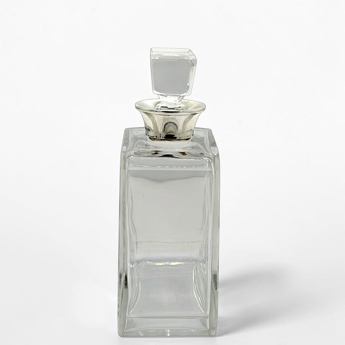 English Crystal and Sterling Decanter