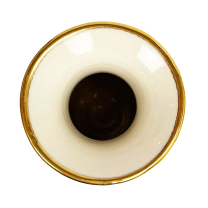 Light Green and White Ceramic Vase