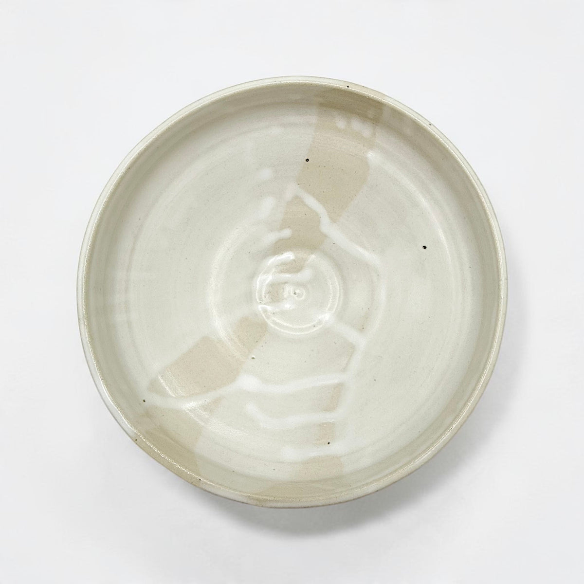 Drip Glazed Stoneware Bowl