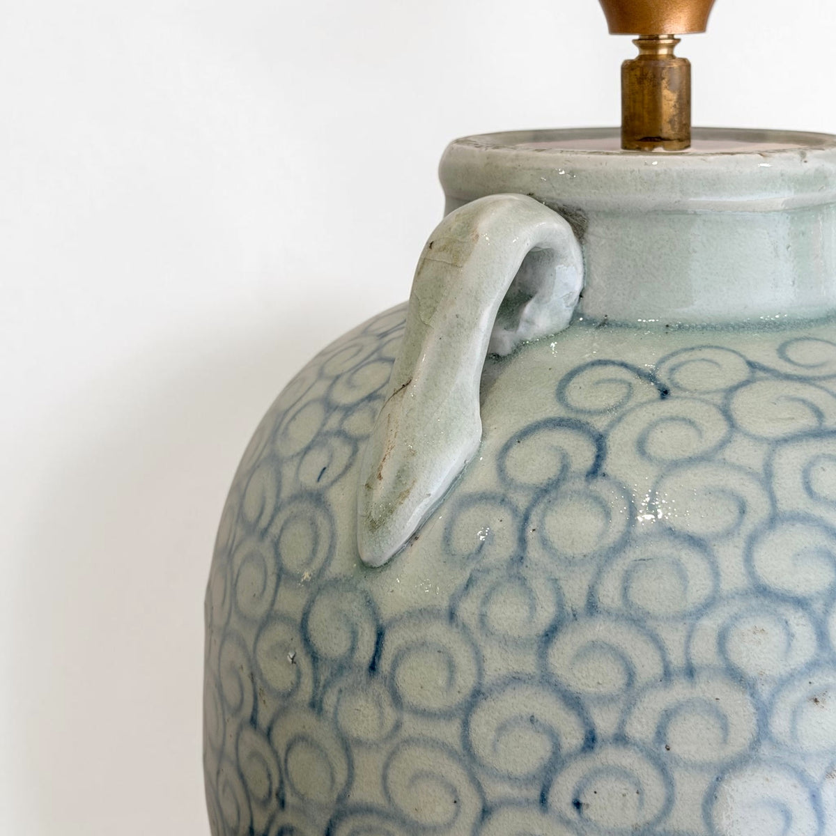 Pair of Blue and White Chinoiserie Lamps