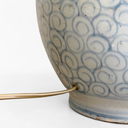 Pair of Blue and White Chinoiserie Lamps