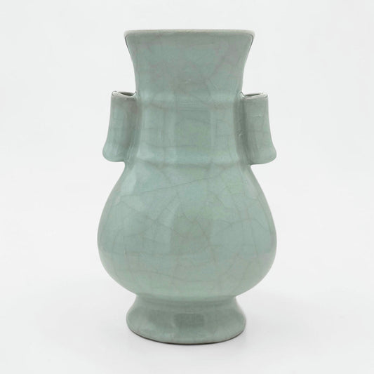 Light Green Celadon Crackle Vase