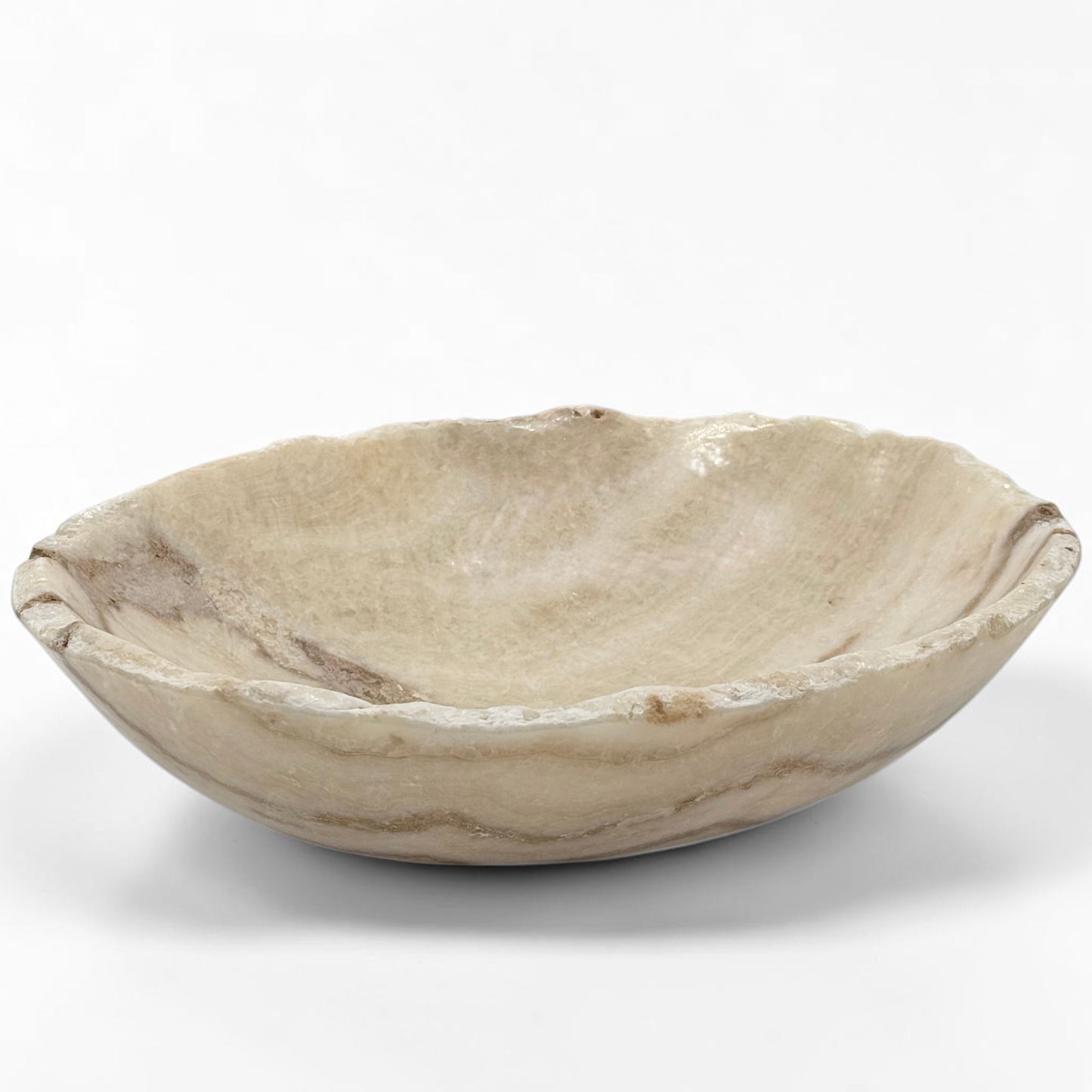 Beige Onyx Veined Bowl