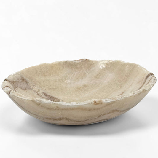 Beige Onyx Veined Bowl