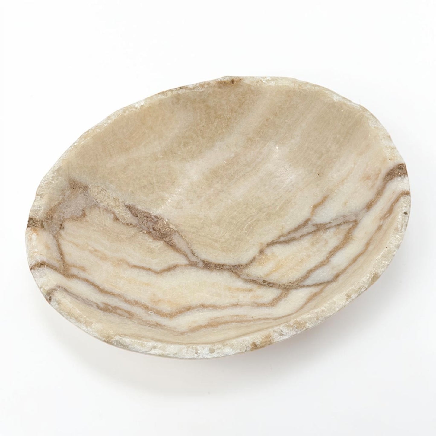 Beige Onyx Veined Bowl