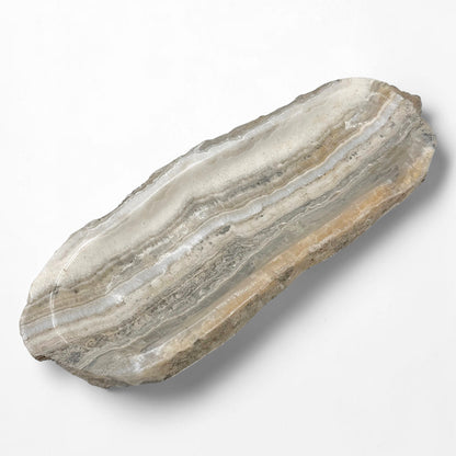 Oblong Onyx Tray with Organic Edge