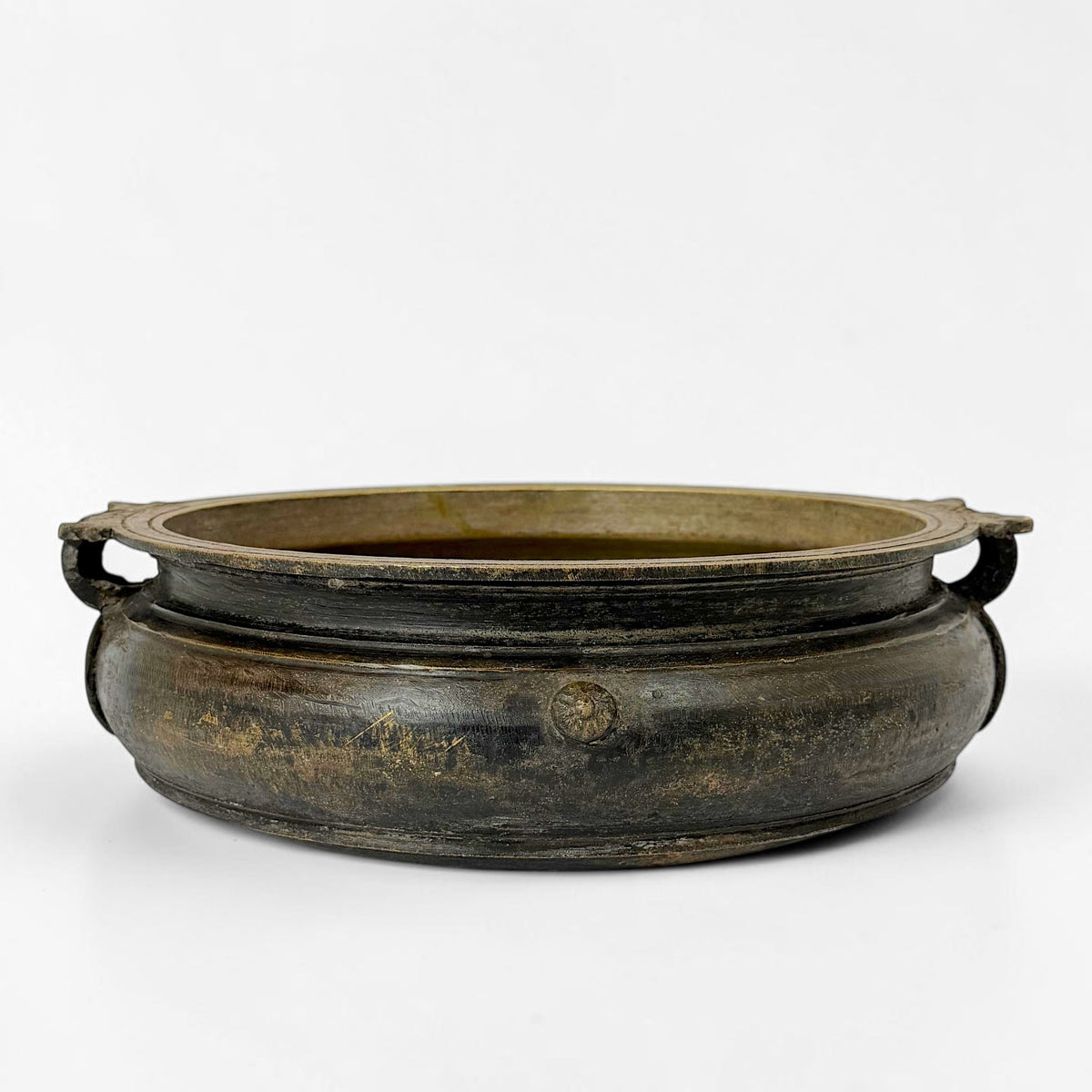Antique Cast Bronze Urli Bowl