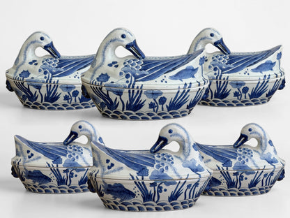 Antique Porcelain Duck Tureen