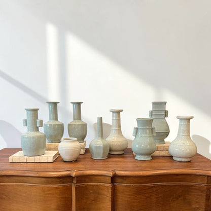 Light Green Celadon Crackle Vase