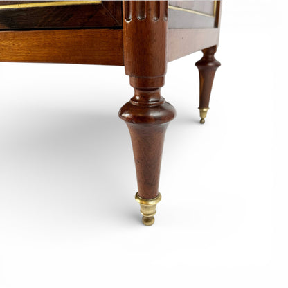 French Walnut Three Drawer Commode, 19th Century