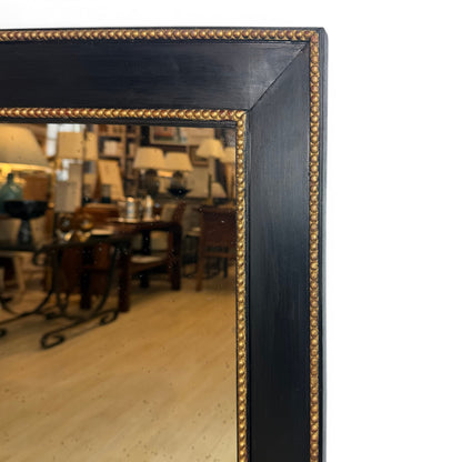French Black and Gold Mirror, circa 1950