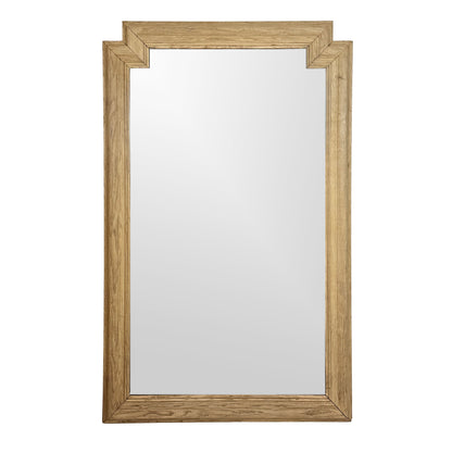 Large Pine Mirror with Cutout Corners