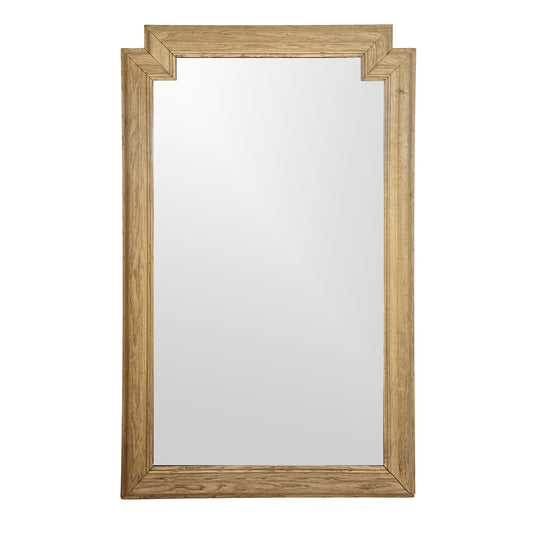 Large Pine Mirror with Cutout Corners