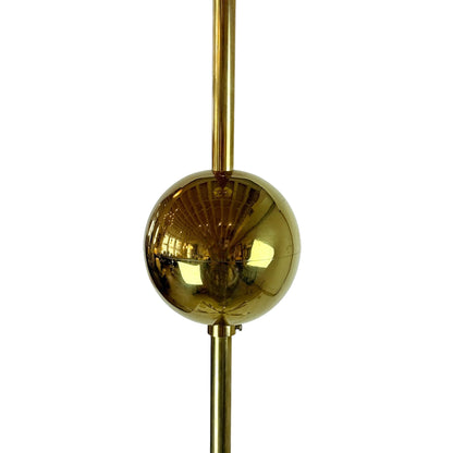Italian Mid-Century Modern Brass Chandelier