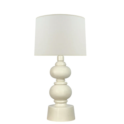 Vintage French Lacquered Wood Table Lamps