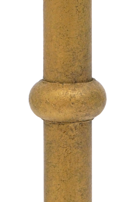 Textured Gilded Iron Tripod Drinks Table