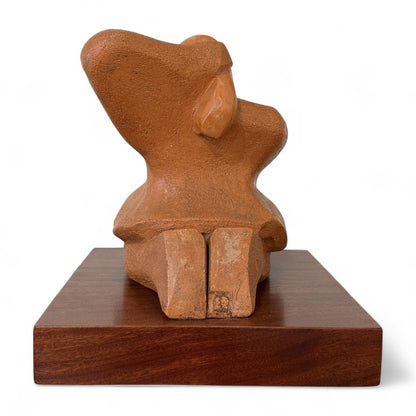 Mid Century Terra Cotta Female Sculpture