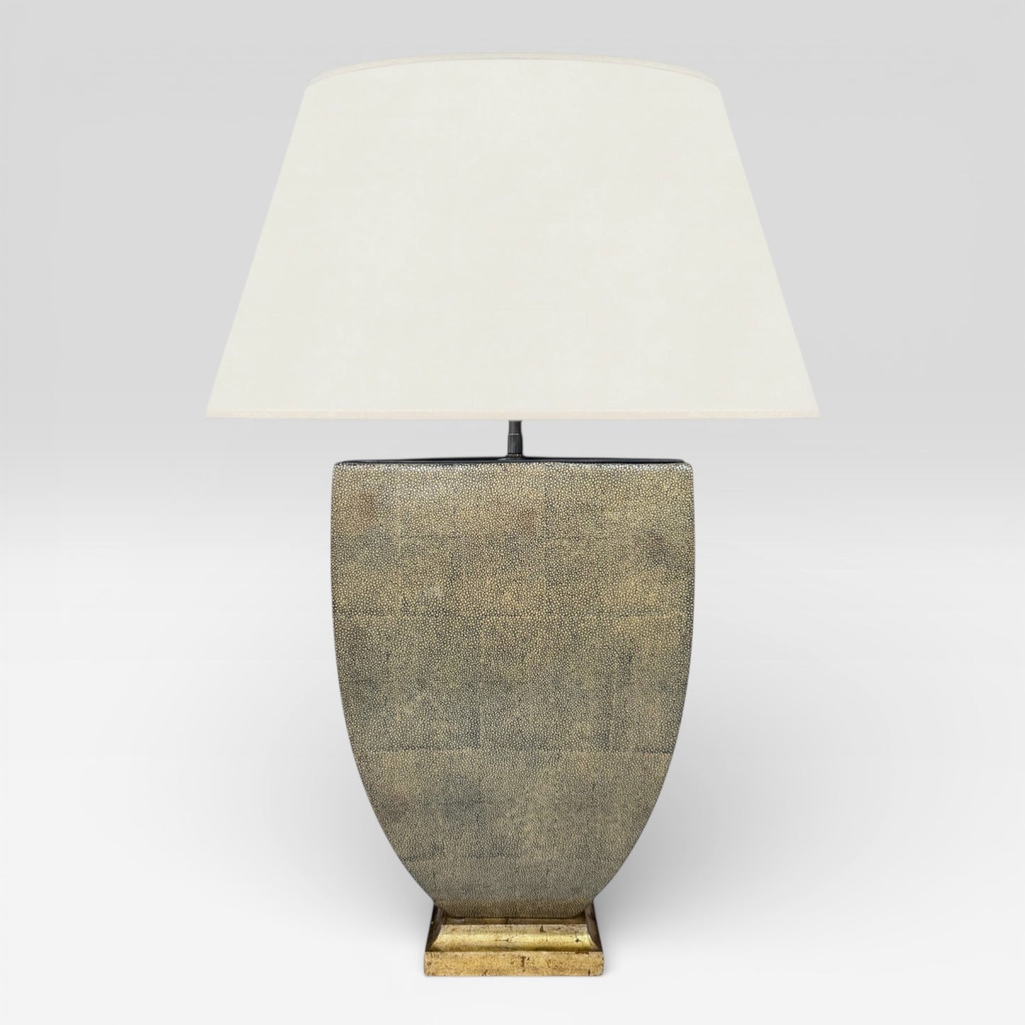 Urn Shaped Shagreen Table Lamp, Italy circa 1950