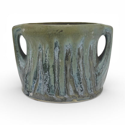 Blue and Green Stoneware Vase