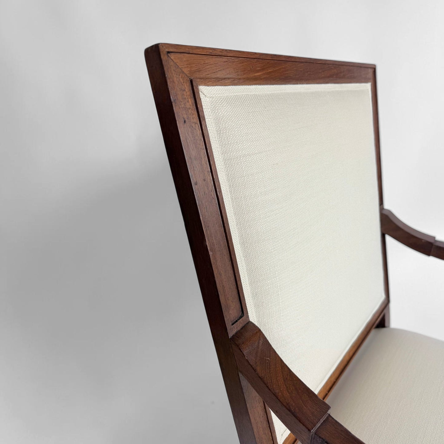 French Art Deco Walnut Armchair