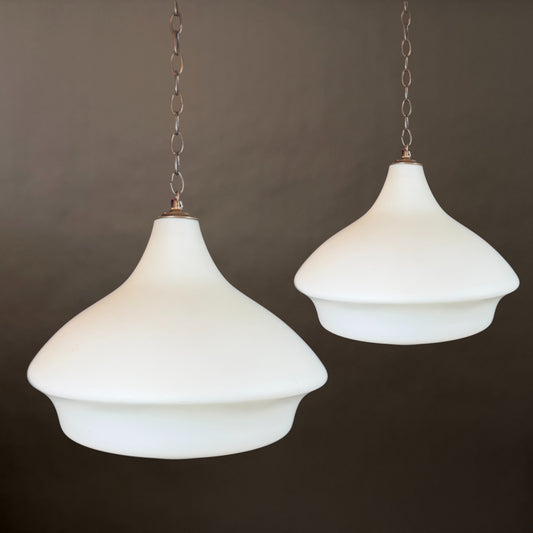Molded and Frosted Glass Pendant Lights