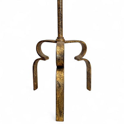 Spanish Gilt Iron Standing Lamp