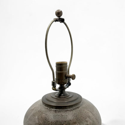 French Taupe Stoneware Table Lamp