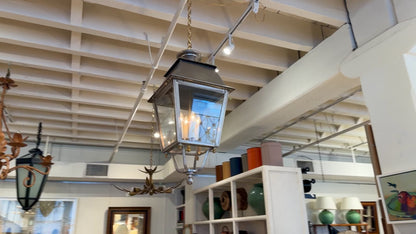 French Steel and Brass Lantern