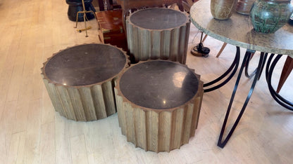 Circular Oak Table - Low