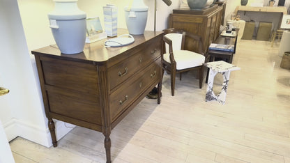 18th Century French Walnut Two-Drawer Commode