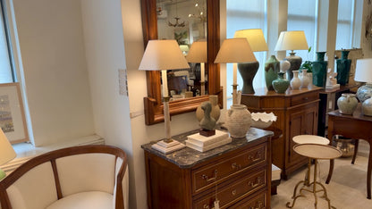 Pair of Cerused Oak Candlestick Lamps