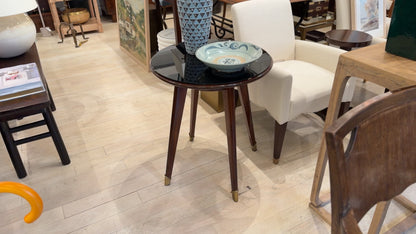 French Round Art Deco Table 1940s