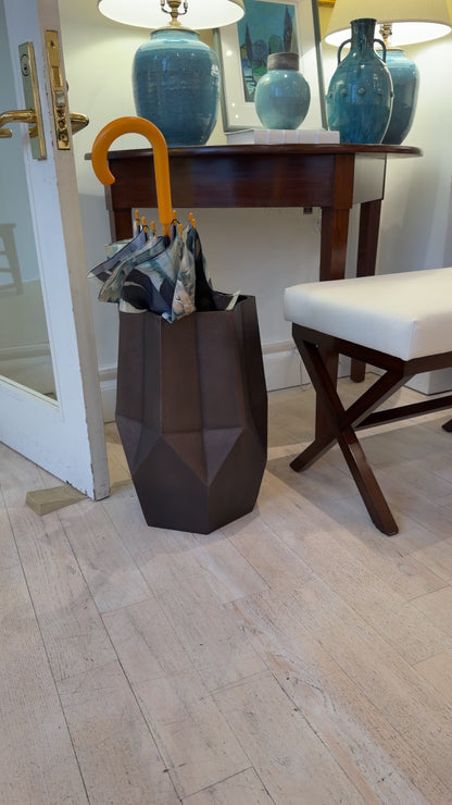 Custom X-Form Walnut Benches with Upholstered Seats