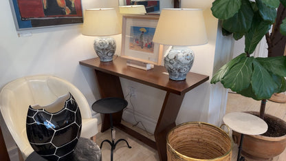 Cerused Oak or Walnut Console Table